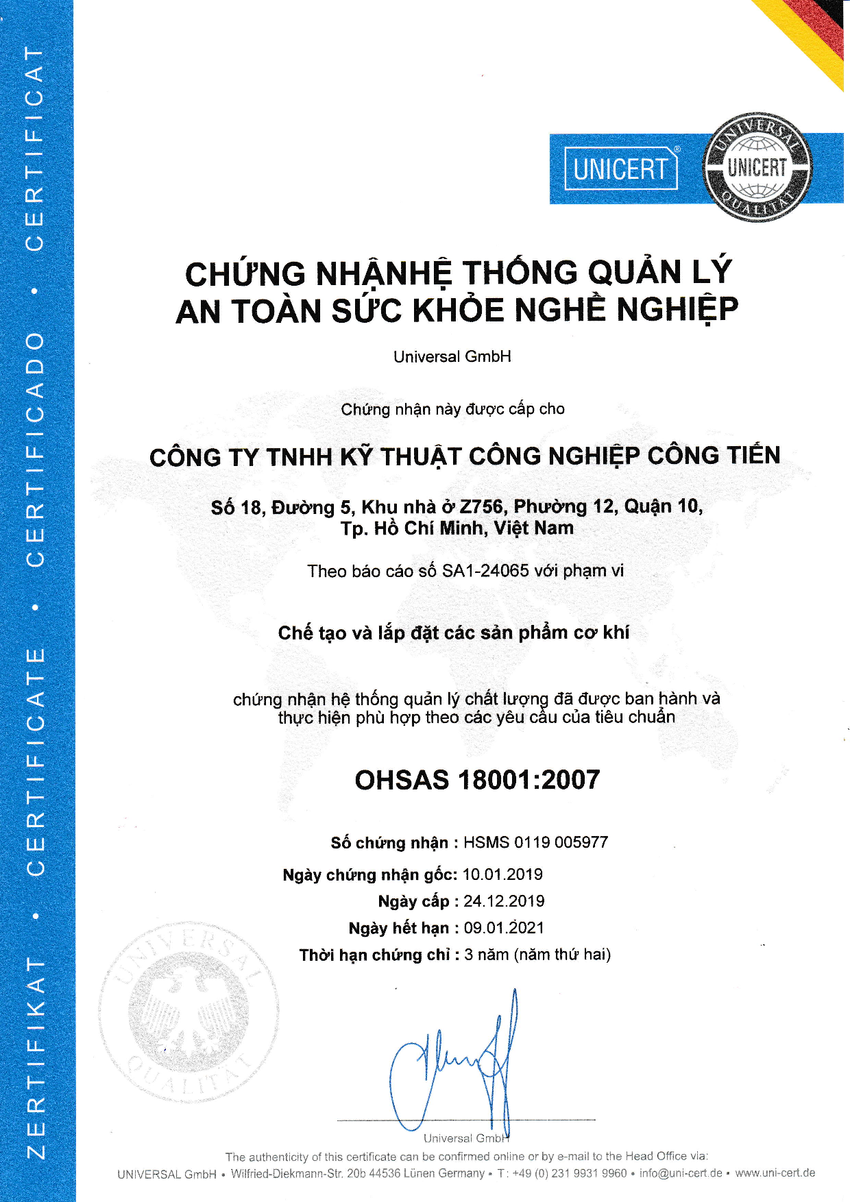 ohsas 18001 2nd 1